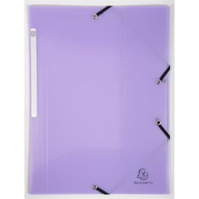 Doska s gumičkou, PP, A4, EXACOMPTA "Chromaline Pastel", fialová