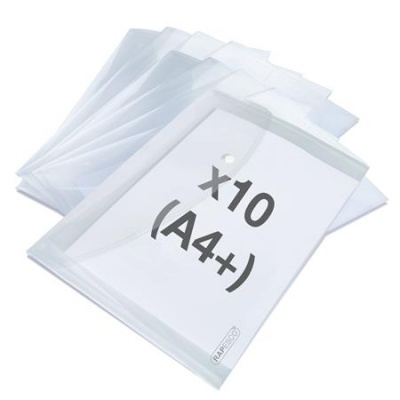 Obal na patent, A4+, PP, RAPESCO "Eco", priehľadný