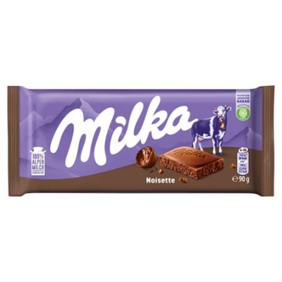 Čokoláda, 90 g, MILKA "Noisette"