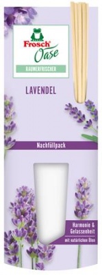 Osviežovač vzduchu, 90 ml, náhradná náplň, FROSCH „Oase“, levanduľa