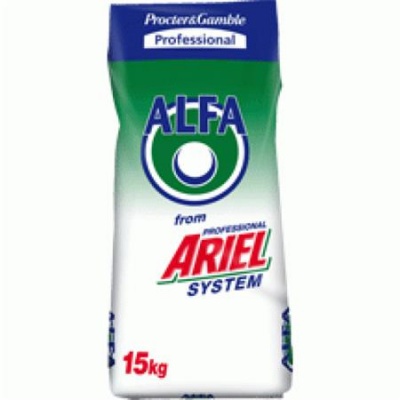 Prací prášok, 15 kg, ARIEL "Alfa White Max"