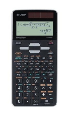 Kalkulačka, vedecká, 640 funkcií, SHARP "EL-W506TBSL", sivá-čierna