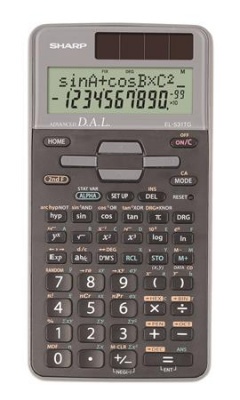 Kalkulačka, vedecká, 273 funkcií, SHARP "EL-531", sivá
