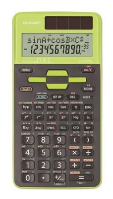 Kalkulačka, vedecká, 273 funkcií, SHARP "EL-531", zelená
