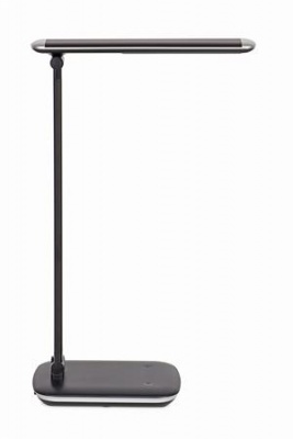 Stolná lampa, LED, nastaviteľná, USB, MAUL "Jazzy", čierna