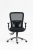 Kancelárska stolička, s opierkami, čierne čalúnenie, sieťové operadlo, čierny podstavec, MaYAH  "HD", čierna