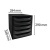 Úložný box na dokumenty, plastový, 5-zásuvkový, EXACOMPTA "Ecobox ExoBlack", čierny