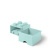 Úložný box, zásuvkový, LEGO "Brick", aqua modrý