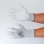 Ochranné rukavice, s karbónovým vláknom, dlaň potiahnutá PU, veľkosť M, bielo-sivé