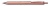 Gélové pero, 0,35 mm, stláčací mechanizmus, telo pera: rosegold, PENTEL "EnerGel BL-407" modrá